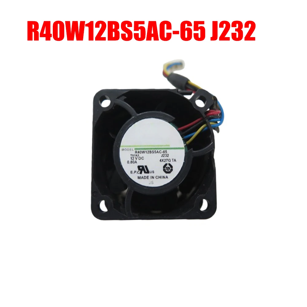 

Cooling Fan R40W12BS5AC-65 J232 DC12V 0.8A 4CM 4PIN New