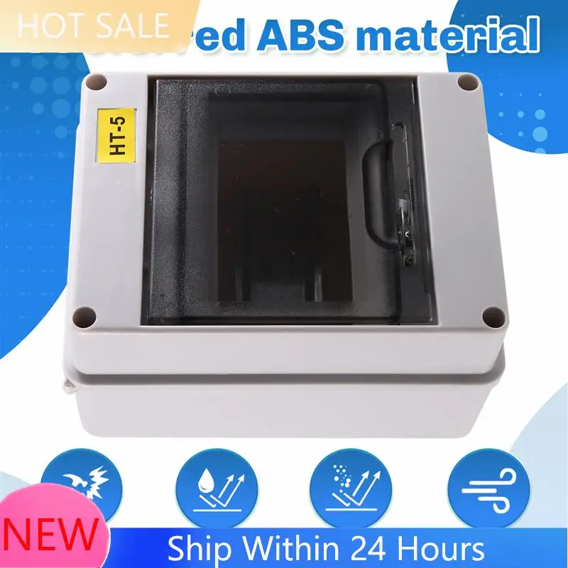 A78K New HT Series Junction Box 5WAY PC IP65 Waterproof Distribution Box Outdoor Plastic Electrical Forcircuit Breaker Withlock