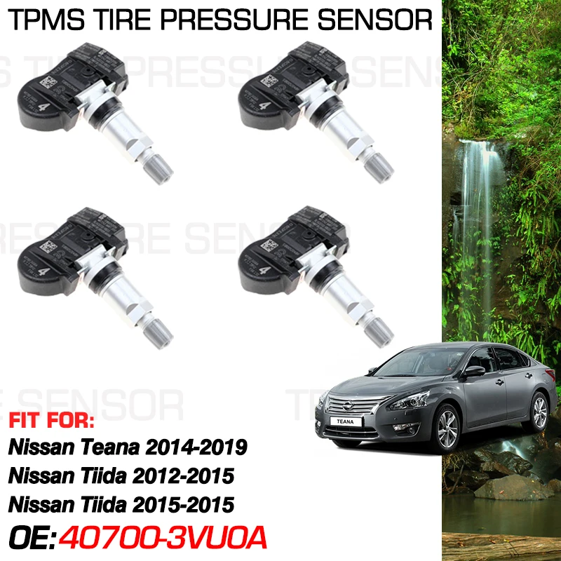 

433MHz Car Tire Pressure Monitor For Nissan Teana L33 Altima 2014-2019 Nissan Tiida C12 Pulsar 2012-2015 40700-3VU0A 40700-5663R