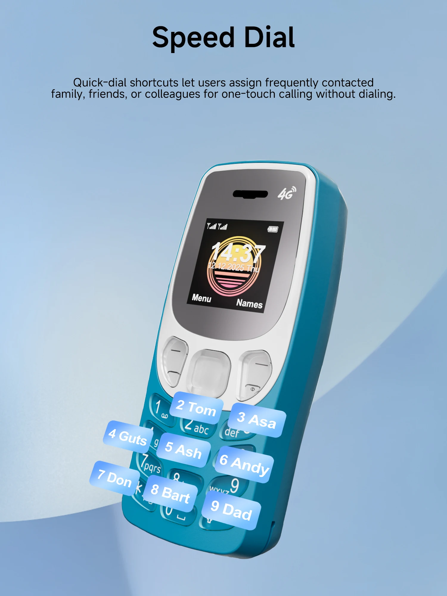 SERVO BM80 4G LTE Super Small Button Mobile Phone Dual SIM Standby Speed Dial Call Recording Alarm Clock Mini Backup Cellphones