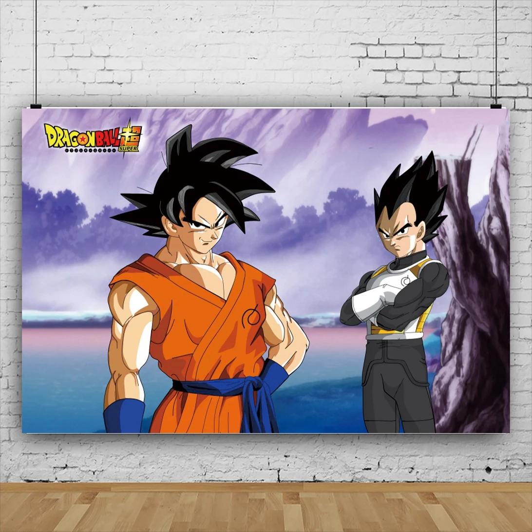 Bandai Dragon Ball Son Goku Fournitures de ixd'Anniversaire pour Garçon, Toile de Fond Photo, Accessoires de ixPréChristophe, Bannière Décor, Fond pour Photographie