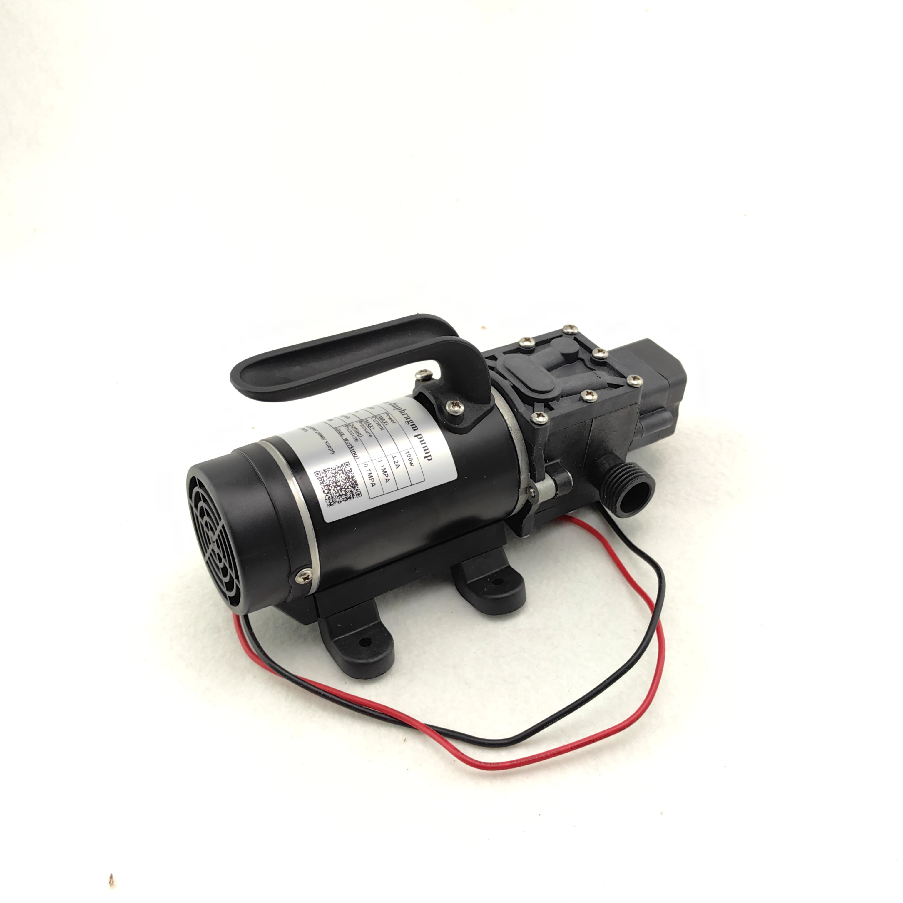 electric high pressure mini dc self priming water pump 100w 8L/min 12v 24V water pump automatic pressure switch