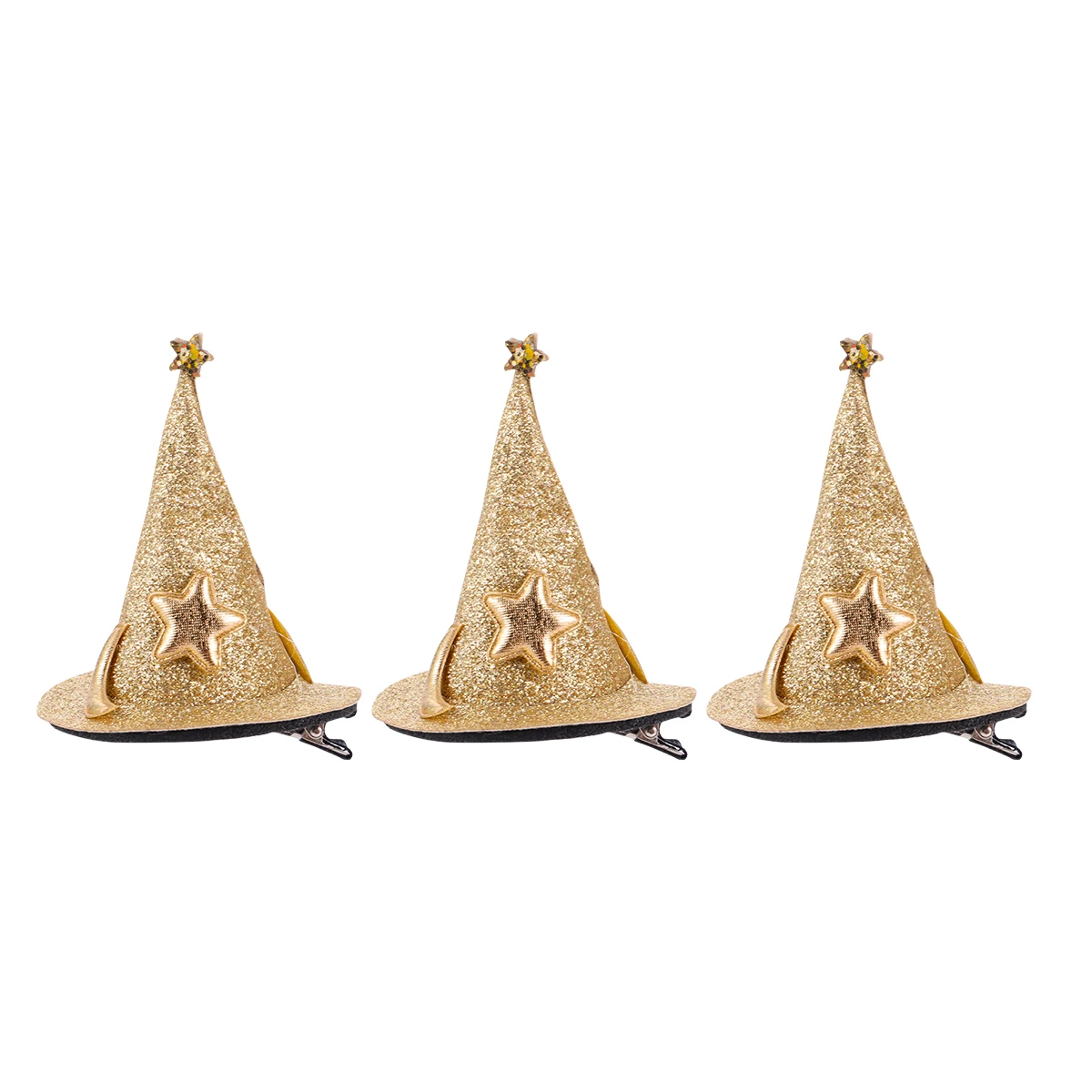 

3 Pcs Top Hat Hair Clip Halloween Party Hats for Kids Baby Girls Accessories Non-woven Fabric Mini Headdress Gifts