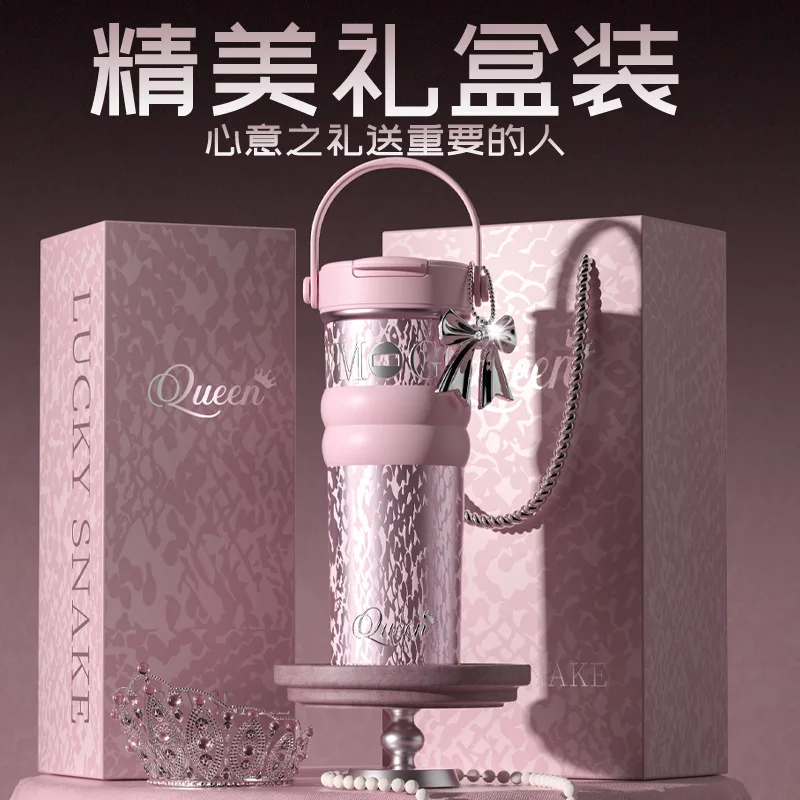 Bingba Cup Girls' high-value thermal insulation and cold insulation  ceramic inner tank tea cup