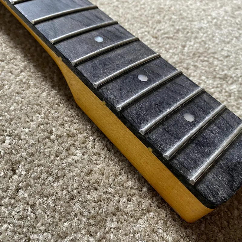 EN524 Custom Order Unfinished 4 String Electric Bass Neck 20 Frets Maple+Rosewood for Jazz Bass Replace Right Hand DIY Parts