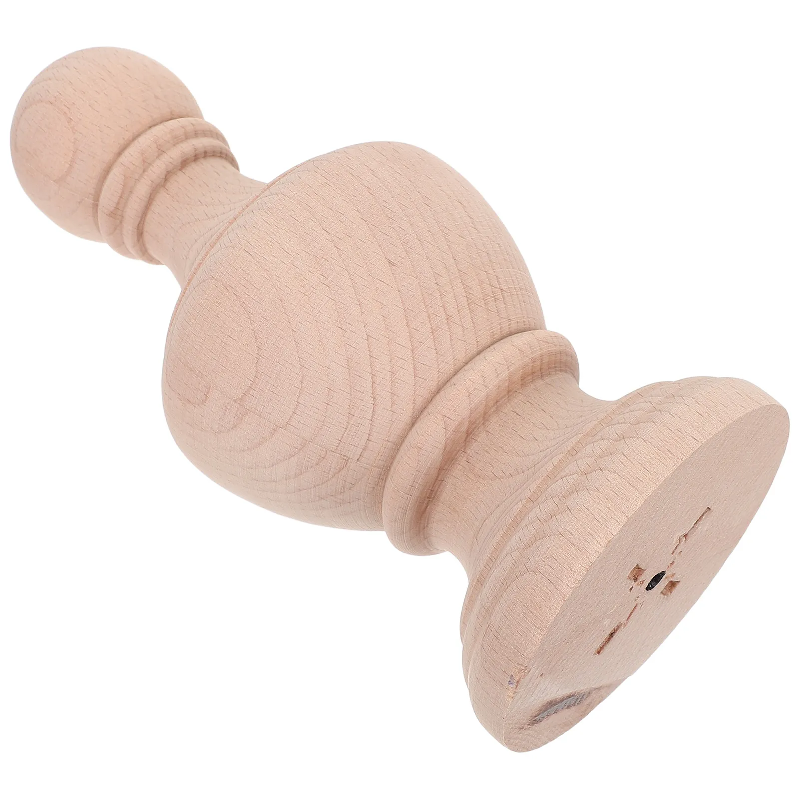 7.9x3.5 Unfinished Wood Ball Newel Post Cap Decorative Round Column Wooden Staircase Finials Home Decor Wood Railing Post Cap