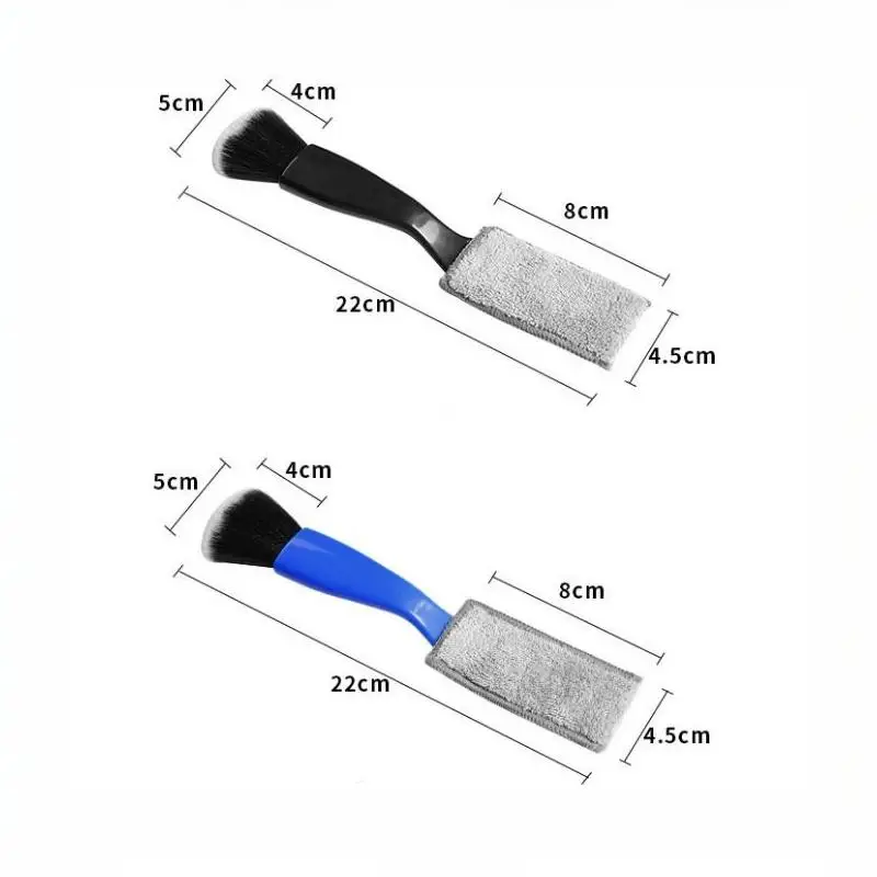 Doppelkopf-Gitarren-Griffbrett-Reinigungsbürste 1 Stück Professioneller Staubentferner für Musikgeschäfte Gitarrenpflege-Zubehör – Detail 6