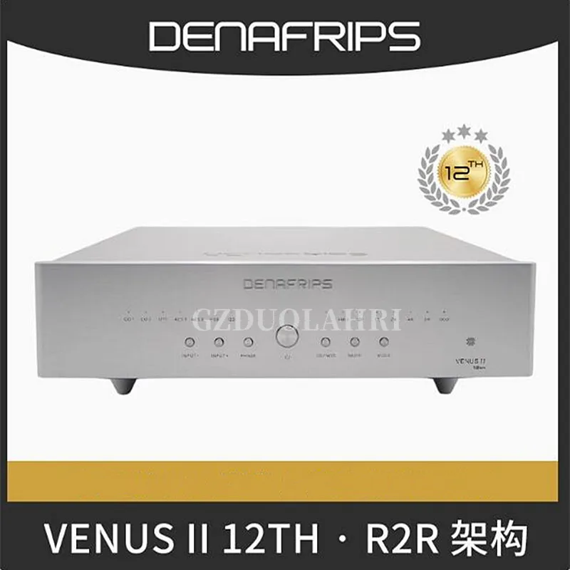 Denafraps VENUS12th-1 Digital Audio HiFi Decoder True Balance R2R+DSD+FPGA+TCXO Dual AES/EBU Input , USB I2S Coax RCA XLR