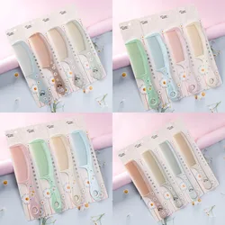 Matte Daisy Mini Comb for Kids Girls Hair Dressing Combs Anti-static Women Combs Portable Travel Hair Brush Styling Tools Random