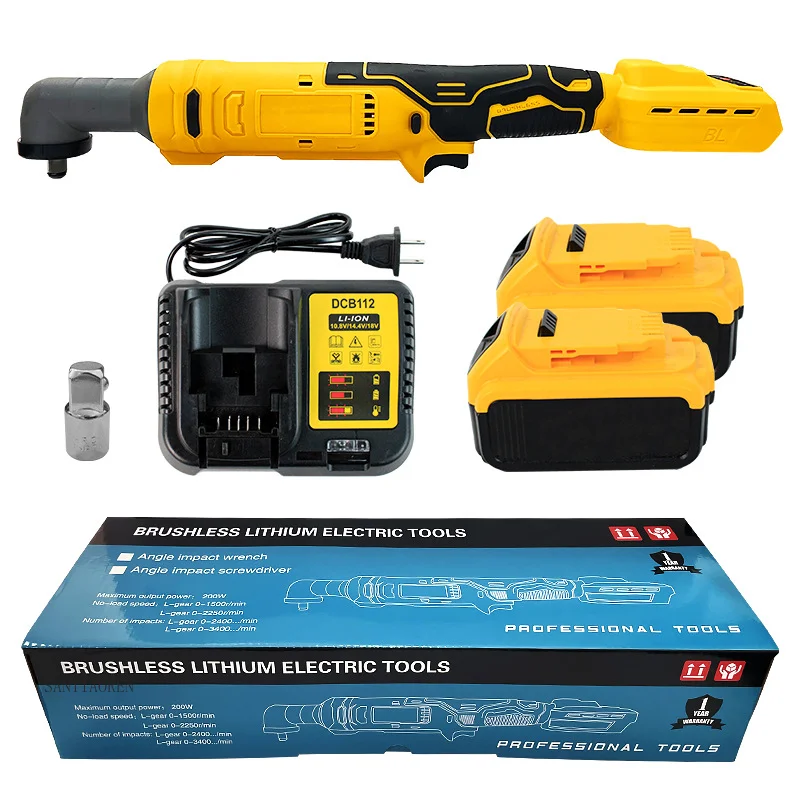 

2025Best Selling 21V Lithium Electric Ratchet Wrench Cheap Cordless Tool LI-Ion Battery Brushless Motor Multifunctional