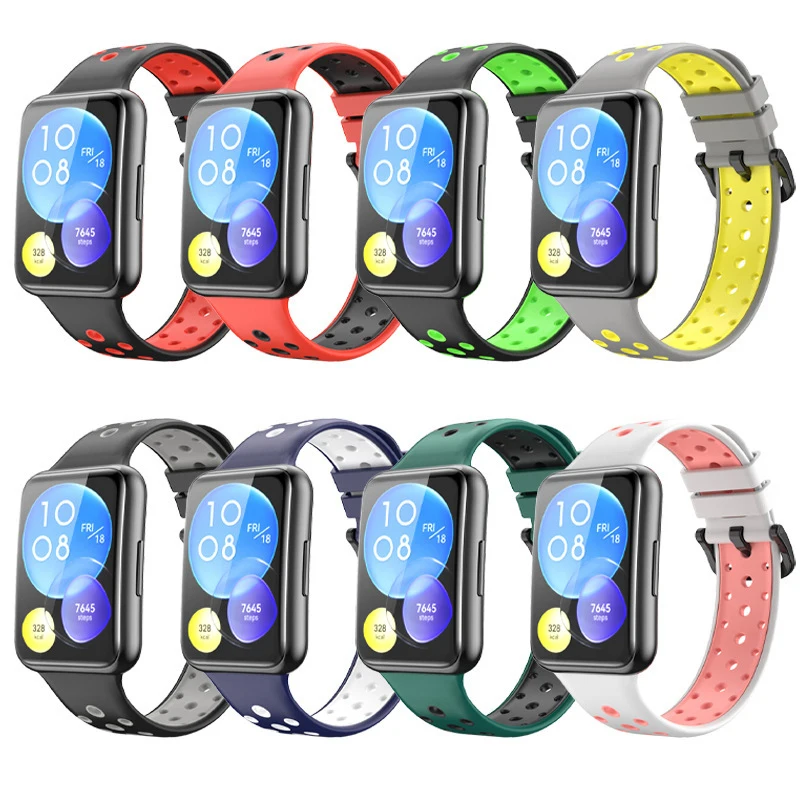 Band For Huawei Watch FIT 2 Strap smartwatch correa Wristband Breathable Sport Silicone bracelet Huawei fit 2 fit2 Accessories