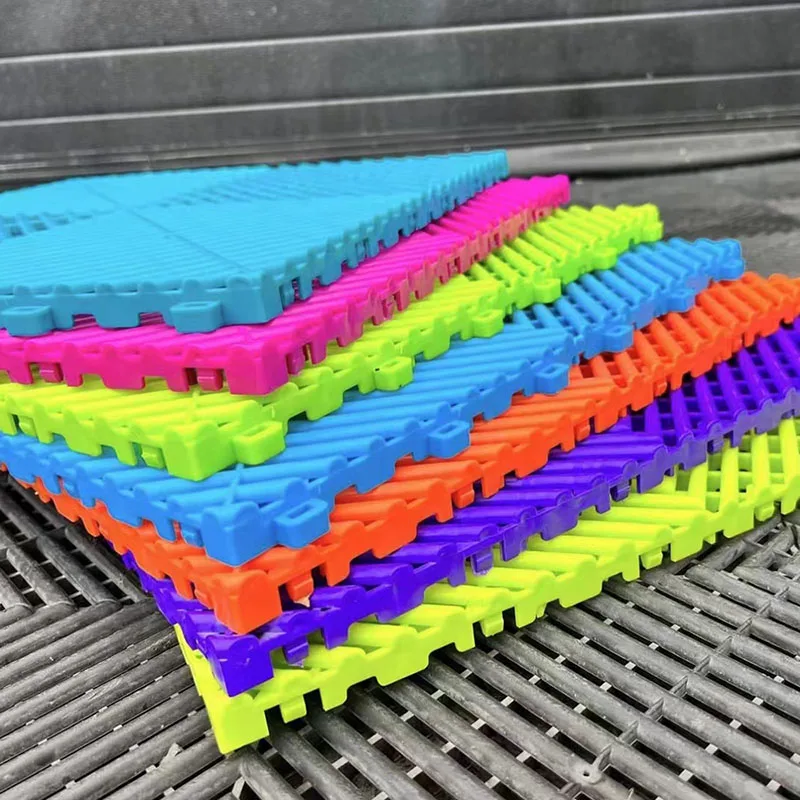 

Anti Slip Garage Floor Tiles, Interlocking Plastic Deck Mat for Car Parking, Outdoor Car Detailing Shop