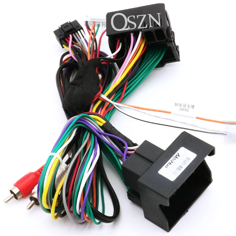 QSZN DVD 16 PIN Power cable Canbus Box Decoder OD-BMW-03 For BMW X3 E83 2004-2010 Harness Wiring Cables Car Radio