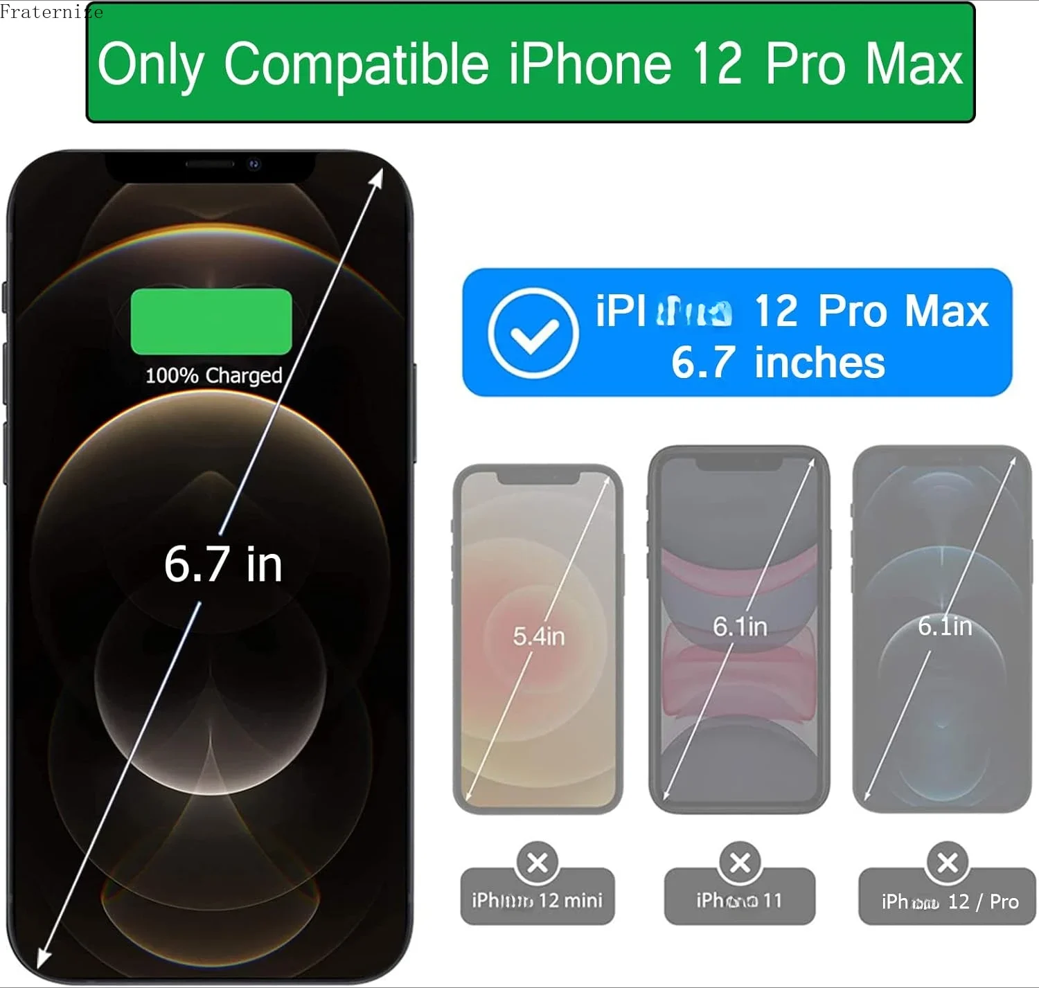 Battery Charger Case for iPhone 12 Pro Max Portable Power Bank Wireless Charging Cover Battery Pack For Magsafe Magnetic Case