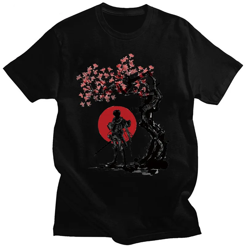 

Аниме-футболка Harajuku Atta on Titan ex Summer Lightweight ort Sve Faionable aphic Tee для мужчин и женщин