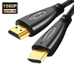 Kabel kompatybilny z HDMI szybkie kable Audio wideo 1.4 1080P pozłacane na projektor do komputera przejściówka Cabo HD na HD