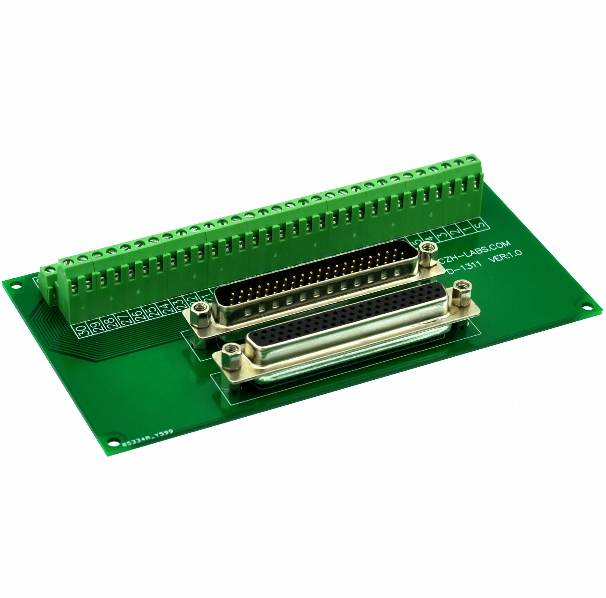 CZH-LABS DSUB DB62HD Male/Female Header Breakout Board, D-SUB Breakout Moudle.