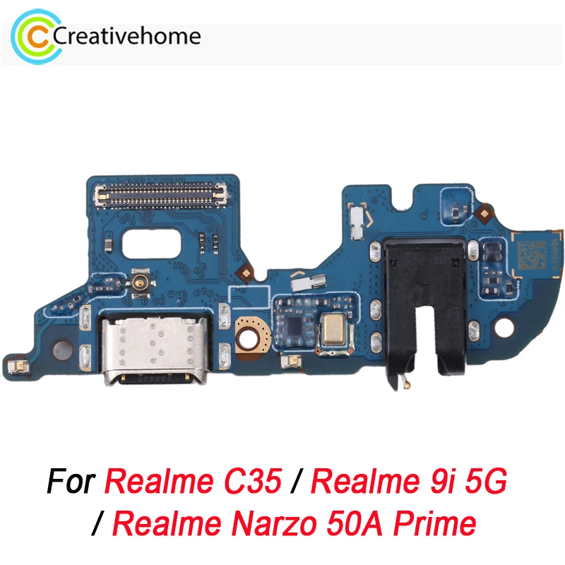 Charging Port Board For Realme C35 / Realme 9i 5G / Realme Narzo 50A Prime Phone USB Charging Dock Replacement Part