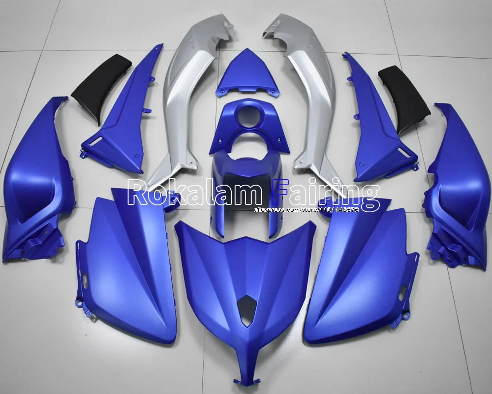 

Запчасти для Yamaha TMAX530 2012 2013 2014 TMAX 530 12-14 TMAX-530, синий, серебристый обтекатель для мотоцикла (литье под давлением)