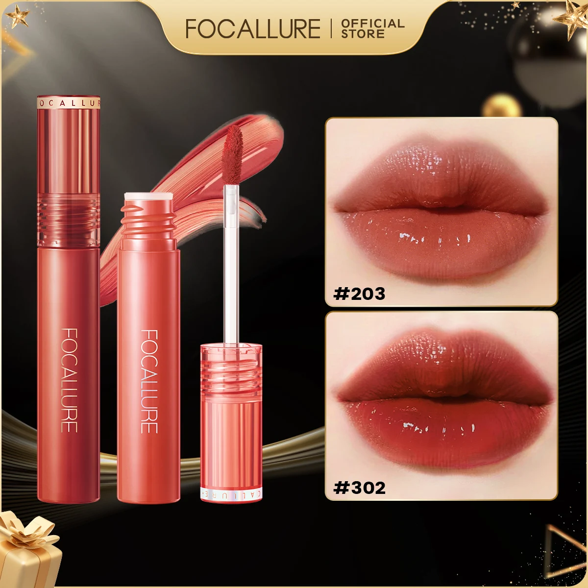 

FOCALLURE 17 Colors Jelly-Clear Dewy Texture Lip Gloss Waterproof Moisturizing Velvet Mate Nude Liquid Lipstick Makeup Cosmetics