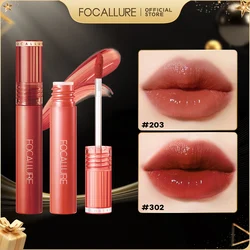 FOCALLURE 17 Colors Jelly-Clear Dewy Texture Lip Gloss Waterproof Moisturizing Velvet Mate Nude Liquid Lipstick Makeup Cosmetics