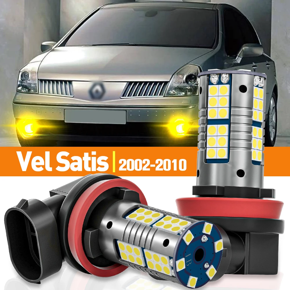 

2pcs LED Fog Light For Renault Vel Satis 2002-2010 2003 2004 2005 2006 2007 2008 2009 Accessories Canbus Lamp