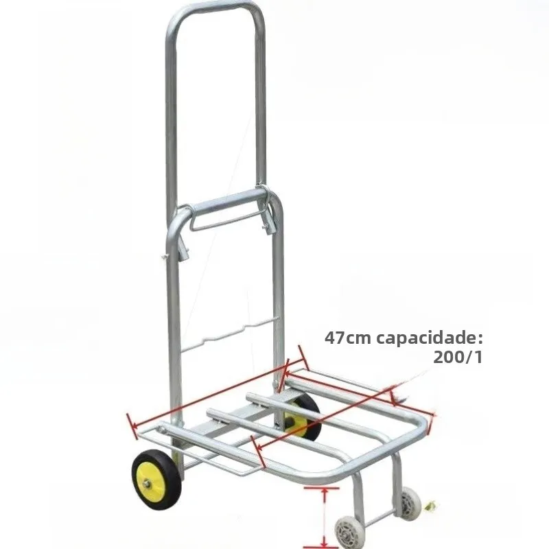 convenient-hand-pulled-shopping-cart-stainless-steel-lightweight-foldable-vegetable-buying-cart-easy-to-carry-household-tool