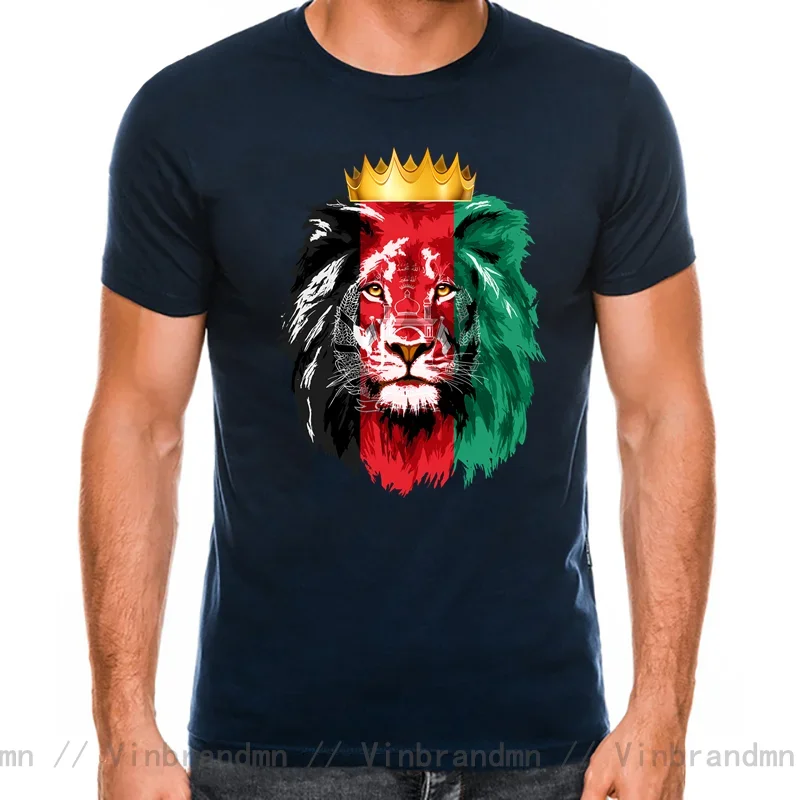 Taliban King of Lion Summer Men's T Shirt Afghanistan Flag With Lion T-Shirt Casual Short Sleeve Funny Gift Male Tops Tee Shirts