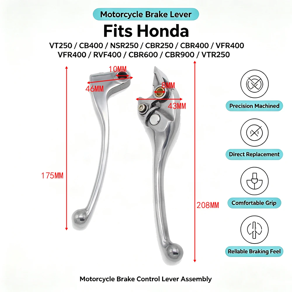 Clutch Brake Lever Handle For Honda NSR250 MC18 MC21 CBR250 MC19 MC22 CBR400 NC23 NC29 VFR400 NC30 RVF400 NC35 NT400 BR0S400