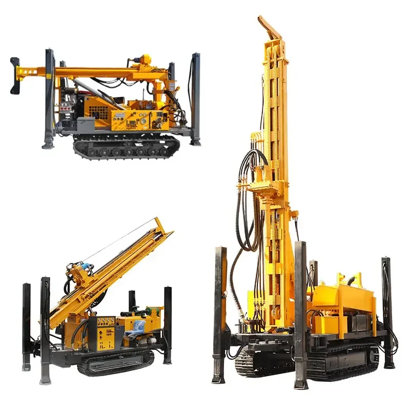 Crawler Rotary Ground Portable Well Rig Mounted Hydraulic Rent A Boring Equipment Car Drill Water For Sale