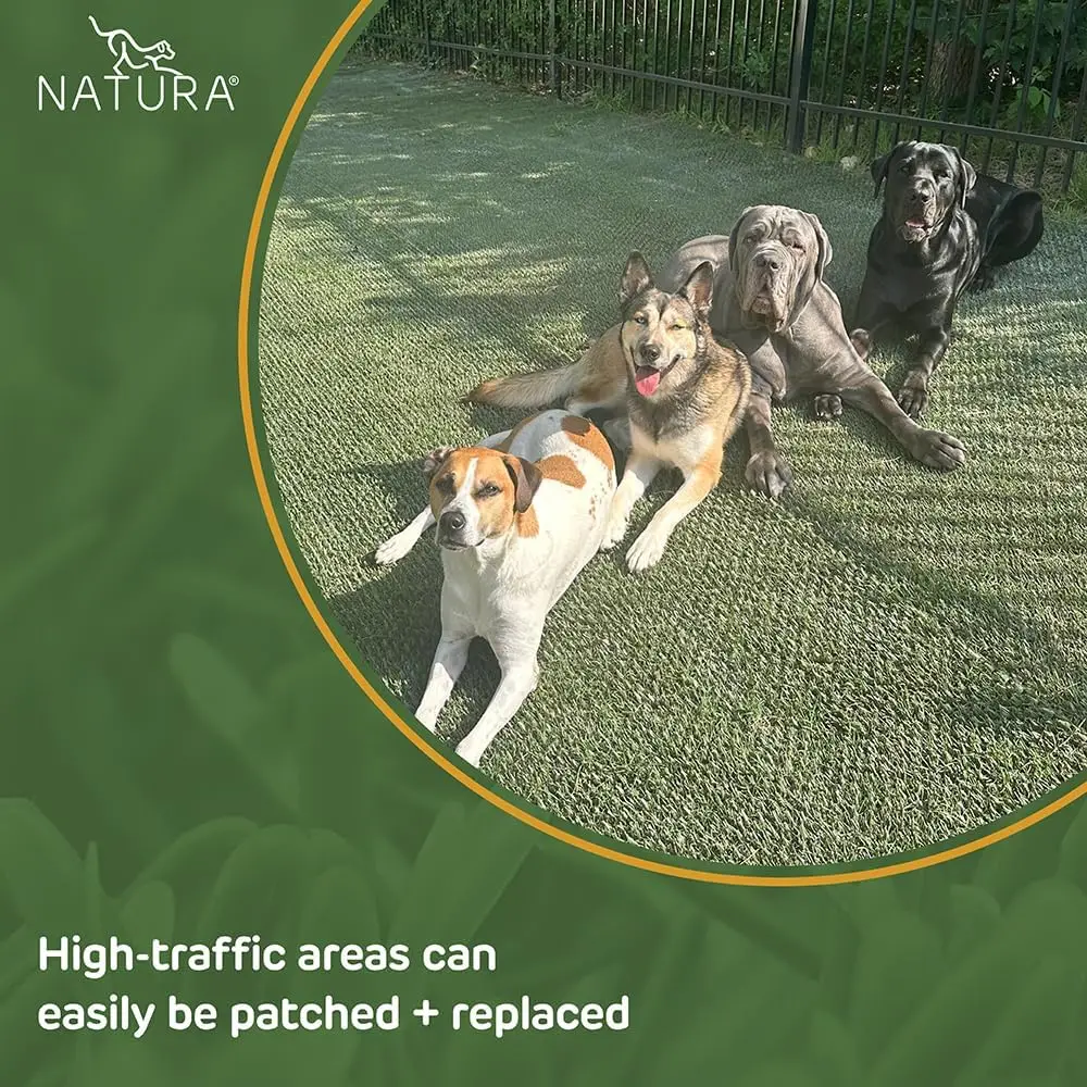 PowerRun 10376807 عشب صناعي خارجي للكلاب، رقعة عشب العشب يمزجها مع العشب، تحافظ على الكفوف والمنزل #5