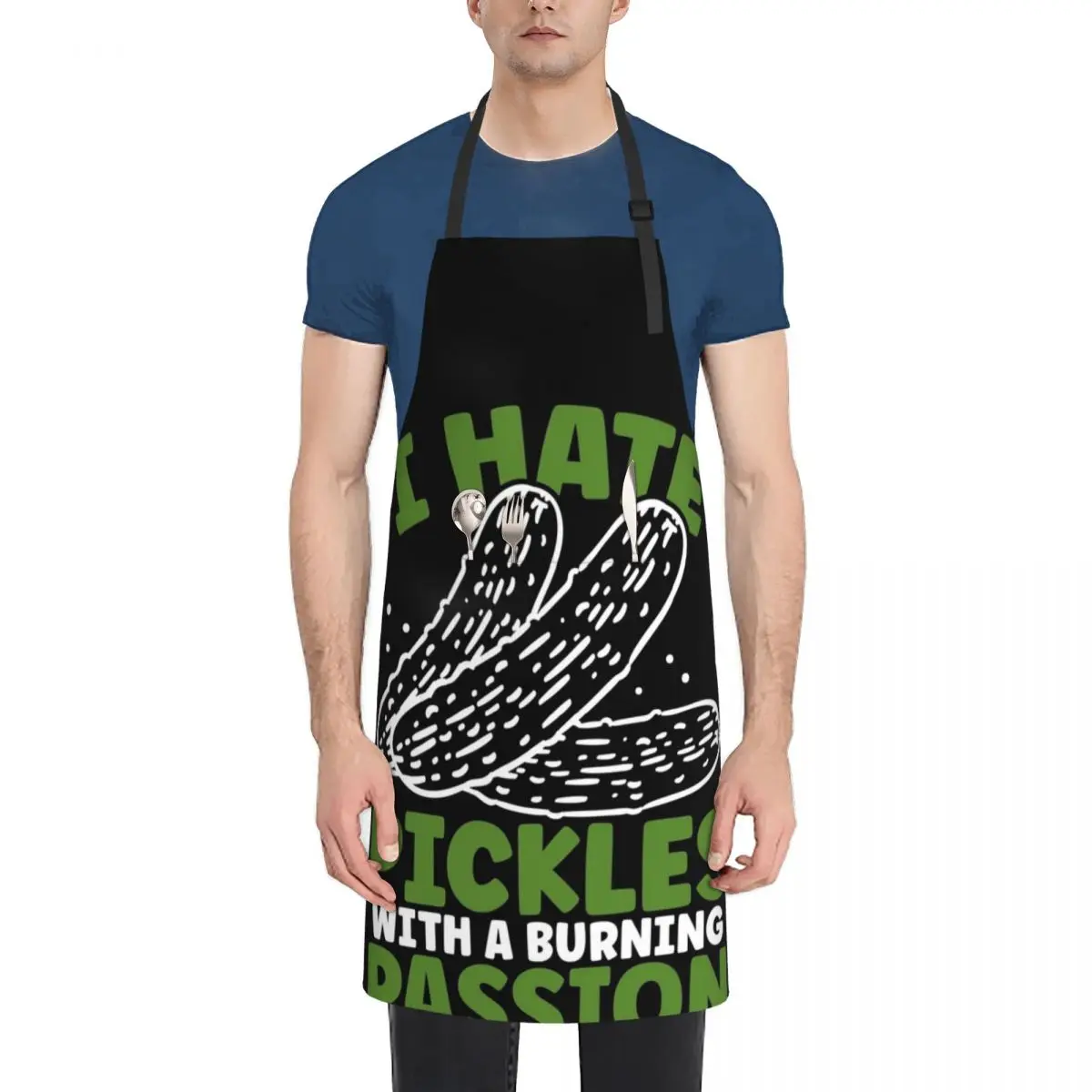 

I hate Pickles with a burning passion pickle lover Apron home women painters For Kitchen Women chef for man Apron