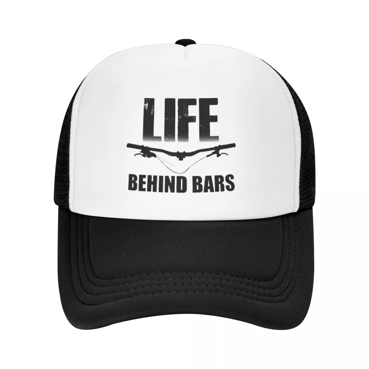 Life Behind Bars Mountain Biking Adult Mesh Baseball Cap For Women Men Adult Peaked Caps Hip-hop Sun Hat