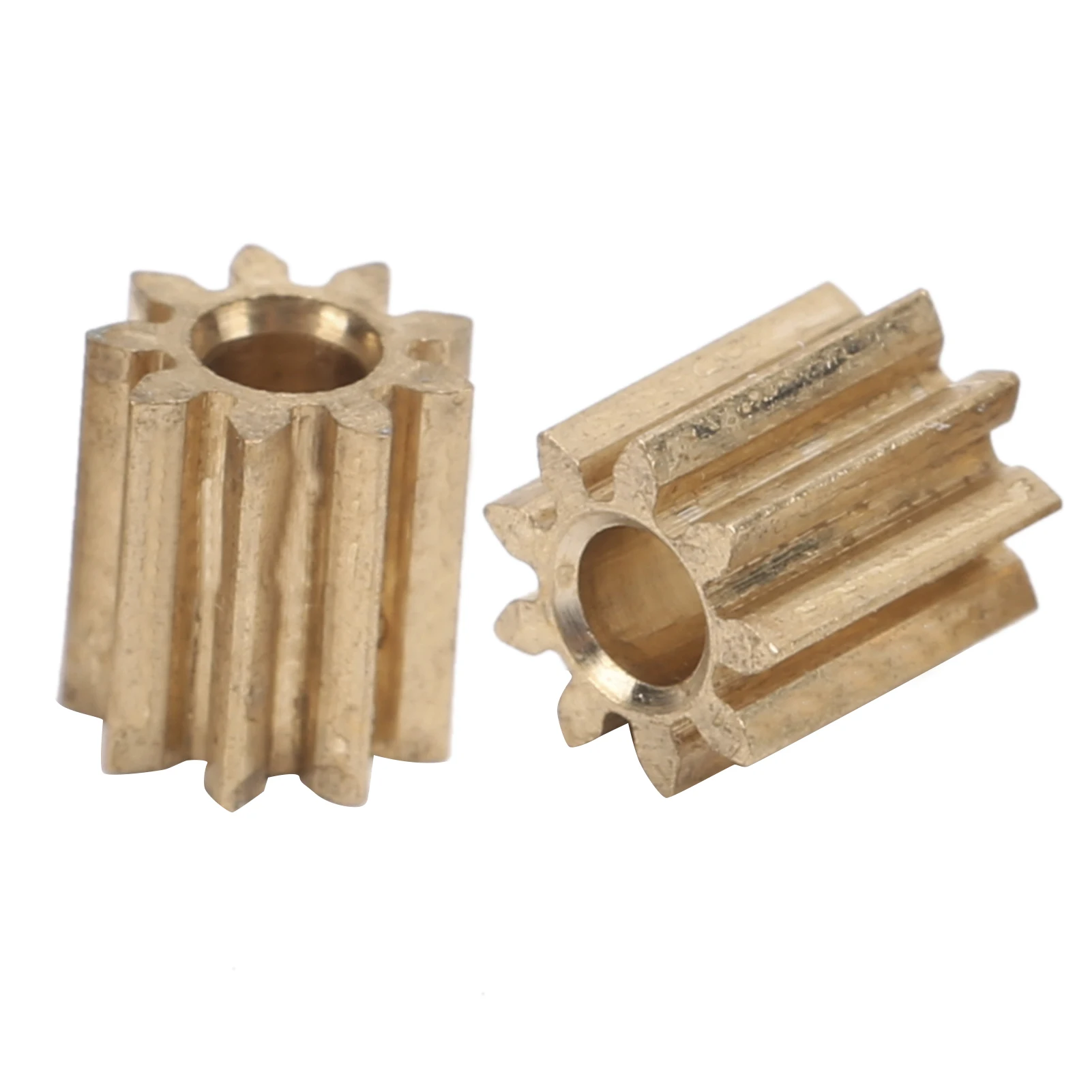 2pcs Motor Pinion Gear Brass Replacement for Duplo Intelli Lok Module 0.5 9 Teeth