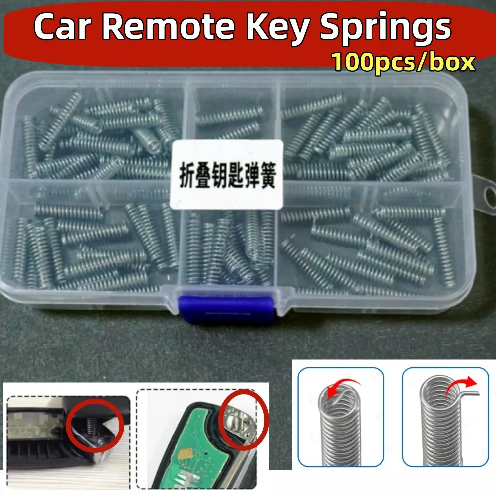 

100 Pieces Per Box Car Folding Key Pivot Springs Folding Remote Key Pivot Springs (Internal Springs)