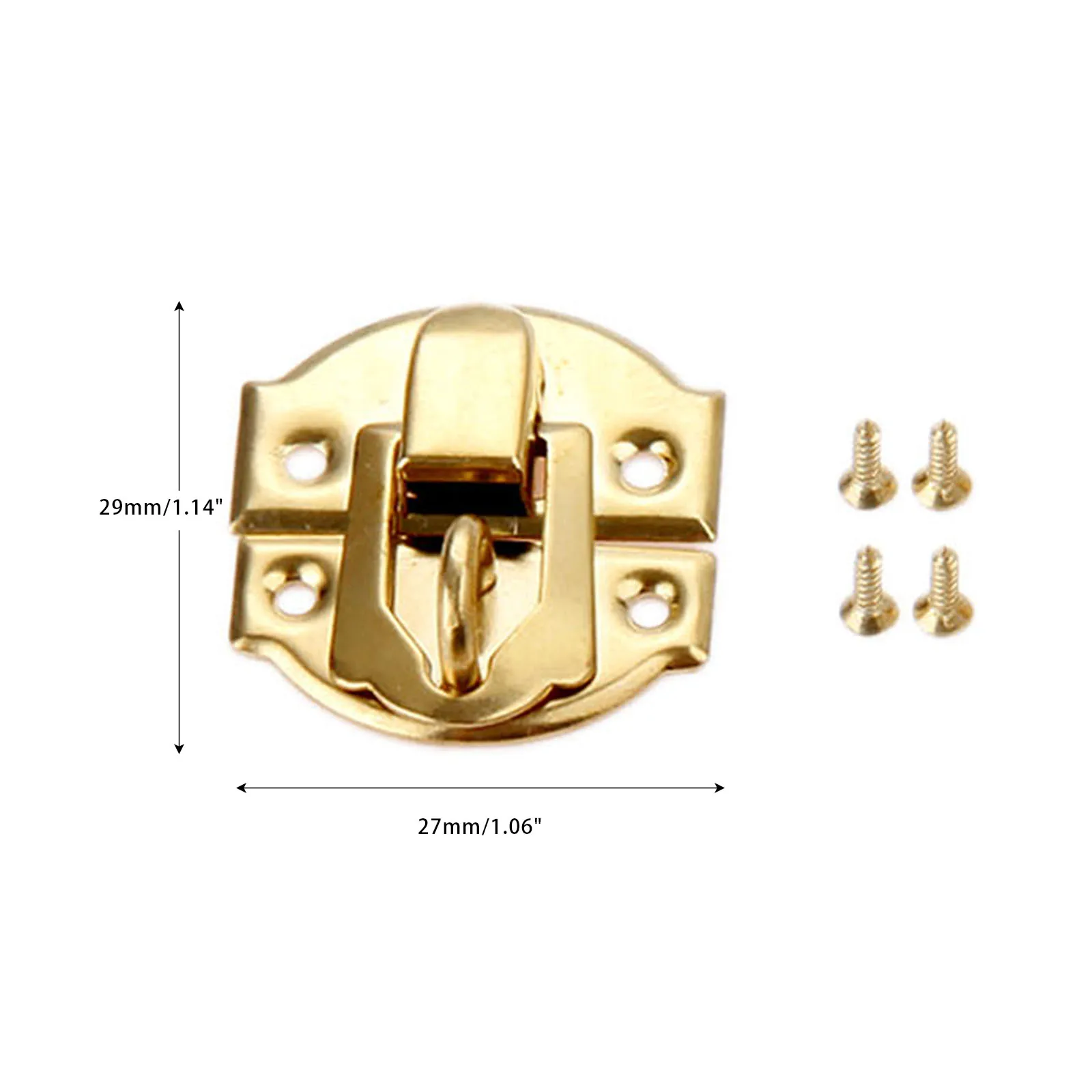 10pcs 27*29mm Box Latch Clasps  for Jewelry Chest Box Suitcase Padlock Handbag Buckle Clip Clasp