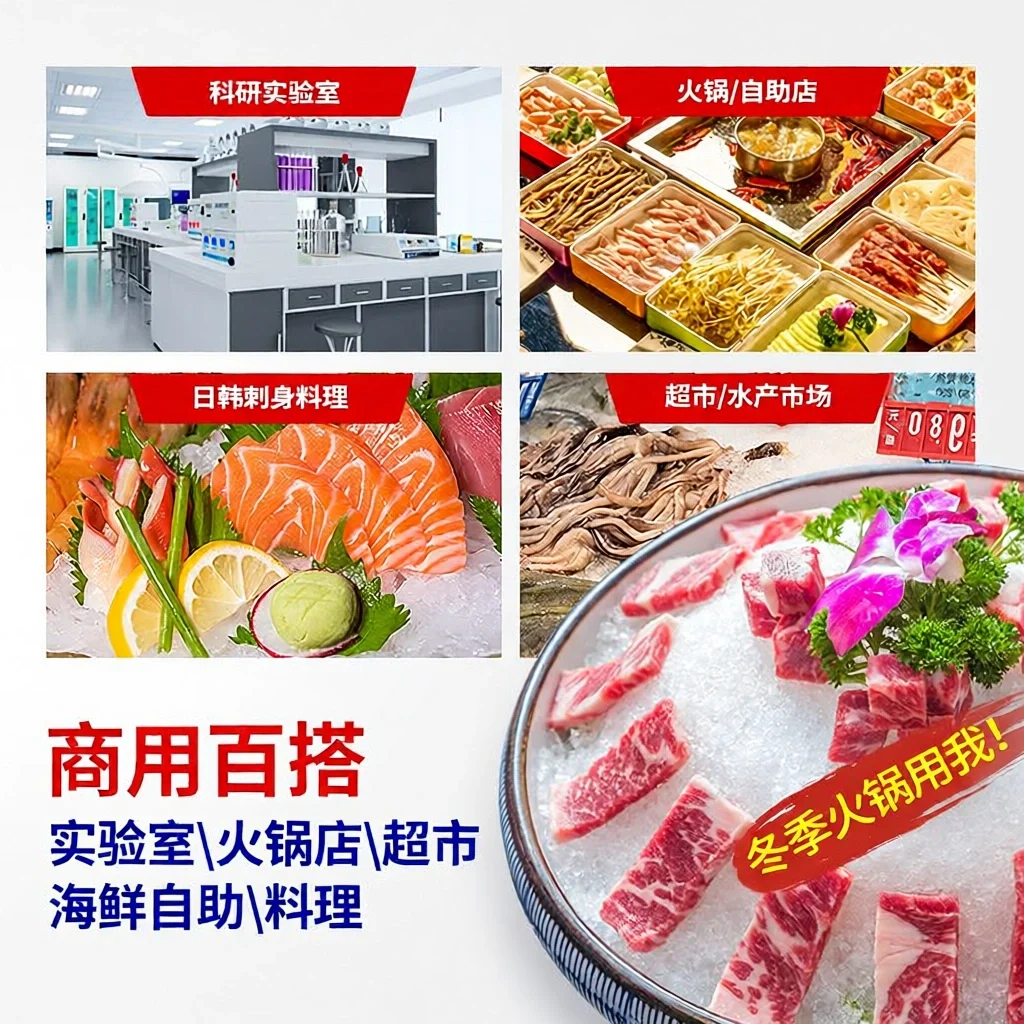 Snowflake Ice Machine Commercial Fully Automatic Granular Laboratory Ice Plate Ice Crusher