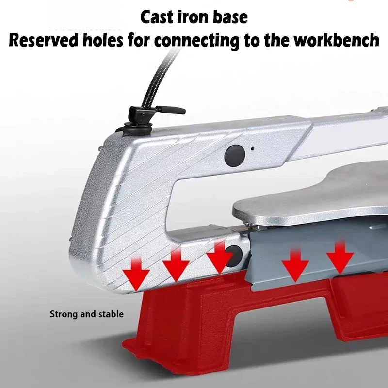 Electric Desktop Woodworking Band Saw Machine Small Multifunction Curve Cutting Tool With 10 Linear Saw Strip 1600RPM 133 MM