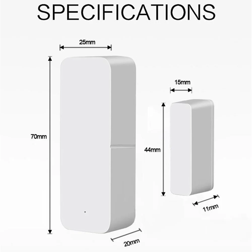 A93PHOT! TUYA Zigbee 3.0 Smart Window Door Sensor Zigbee 3.0 Wireless Connection Multifunction For Smart Echo Hub Smartlife App