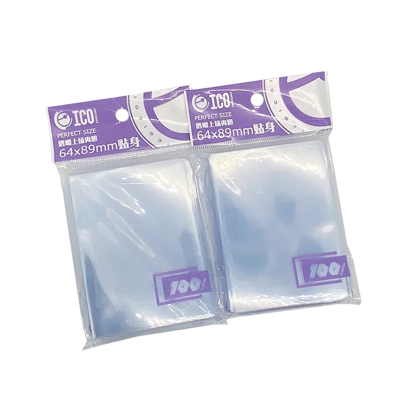 Fundas transparentes para cartas de póker, Protector de cartas de póker de tres reinos, película interior, 200-1000 piezas, 64x89mm