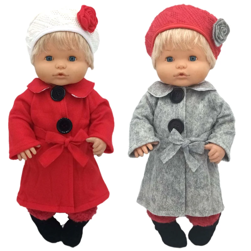 16 Inch Nenuco Doll Clothes Winter Woolen Coat Baby Doll Clothing Children Gift Toys Costume