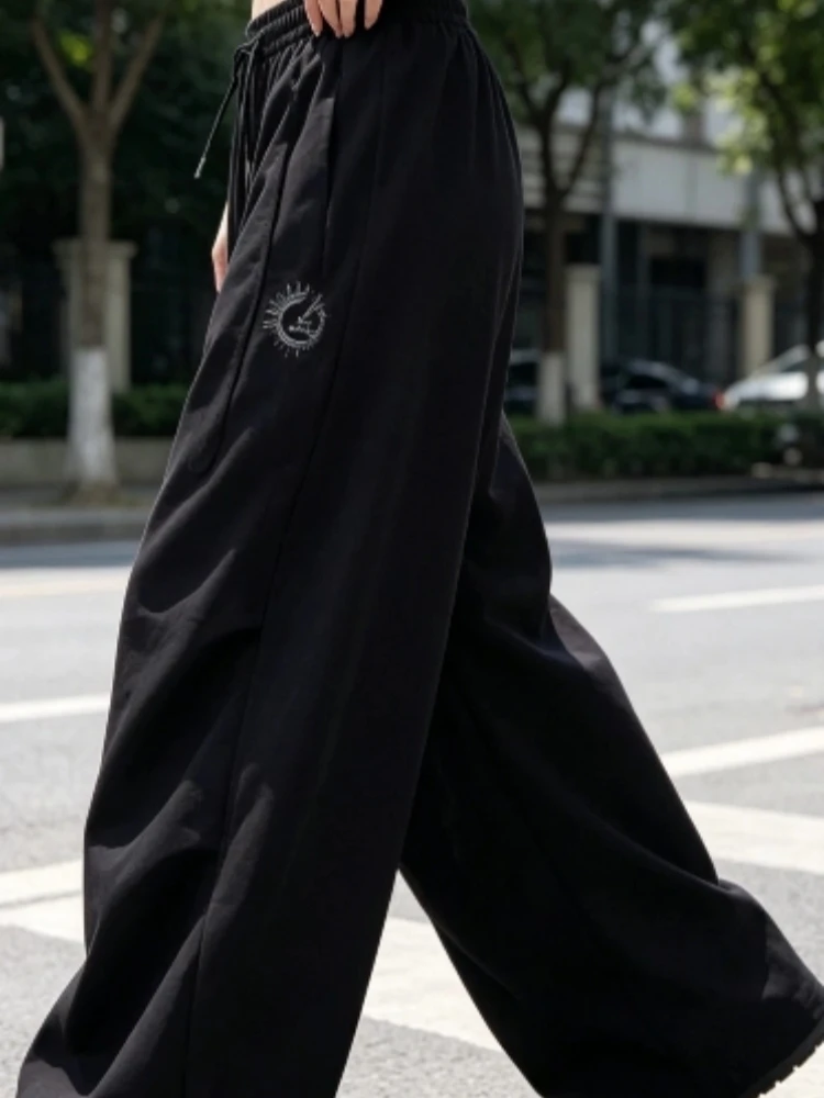 Streetwear Jogging Cargo Pants Women Loose Punk Wide Leg Trousers Fashion Hip Hop Quick-drying Sports Pants for Girls