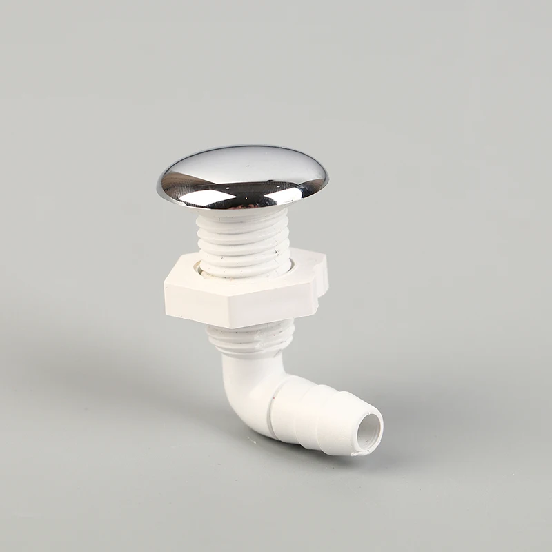 【AD】Hot Tub Air Jet Air Nozzle Chrome-plated Surface Non-metallic with White Base Massage Bathtub Accessories