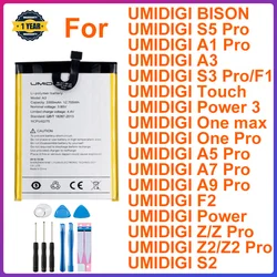 Original Battery For UMI Umidigi A1 PRO S2 Lite A3 S3 S5 Pro Touch Power 3 One max Pro A5 Pro A7 pro A9 Pro F2 Z Z2 Pro BISON