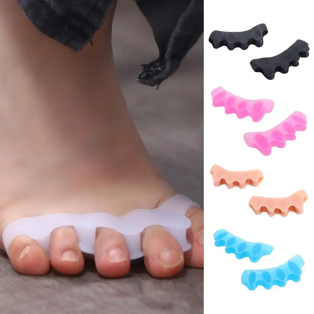 

Toe Separator Straightener Finger Protector Toe Orthopedic Products Five-Hole Toe Divider Valgus Corrector Toe Separator