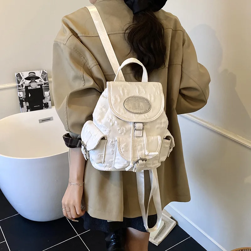 Ransel Anak Retro Bergaris untuk Anak Laki-laki Ransel Lucu Ransel Kartun Modis Kasual Tas Sekolah Tas Kelas untuk Anak Perempuan Рюкзак Sac