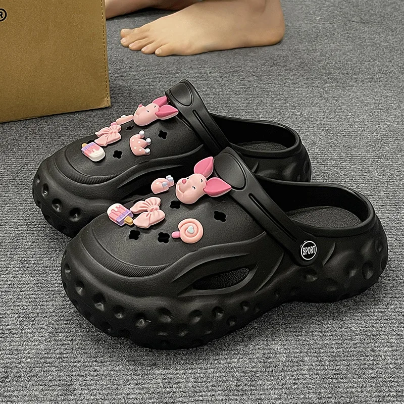 2025 sommer Herbst Plattform Hausschuhe Frau Männer Mode Clogs Mit Niedlichen DIY Hund Schnürsenkel Paare Indoor Straße Rutschen Plus Größe – Detail 10