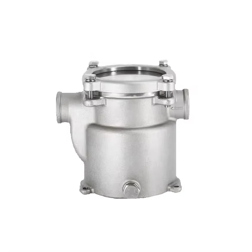 1-inch Marine Seawater Filter Engine Generator Set Air Conditioning Yacht 316 Stainless Steel Seawater Filter Marine Strainer