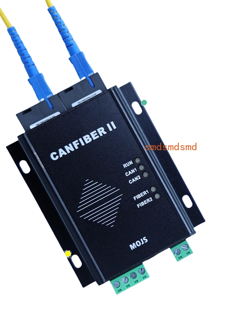 Industrial Grade Dual Channel Intelligent CAN Fiber Optic Converter CAN Optical Transceiver Supports Ring Network Redundancy