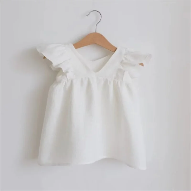فستان صيفي قطني للأطفال لطيف بدون أكمام فستان للفتيات الرضع ملابس للفتيات الصغيرات #5